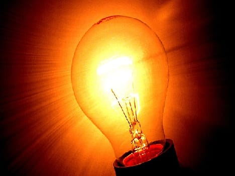 after recharge get light